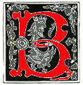 Decorated initial B