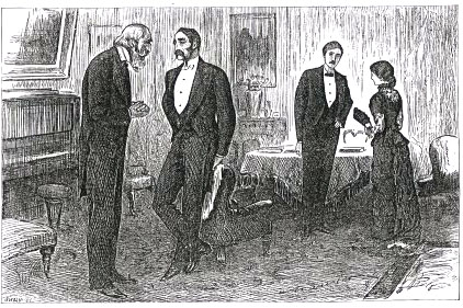 On Entering The Drawing-Room Only The Father, Son, And Daughter Were Assembled